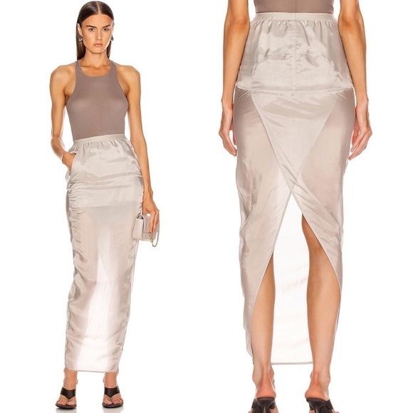 RICK OWENS Soft Pillar Skirt - Picture 1 of 7